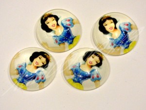 Серединка кругла "Білосніжка", 2,5 см